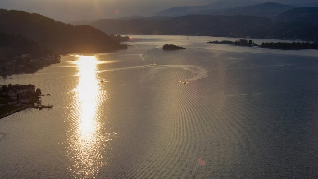Wörthersee + Maria Wörth abends