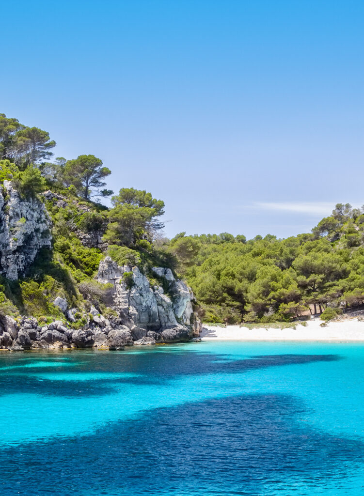 Strand Macarelleta auf Menorca