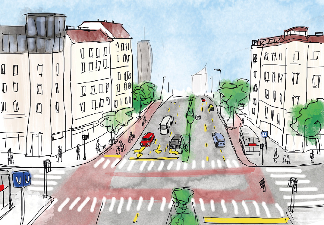 Leopoldstadt: Ausbau des Radwegs auf der Lassallestraße