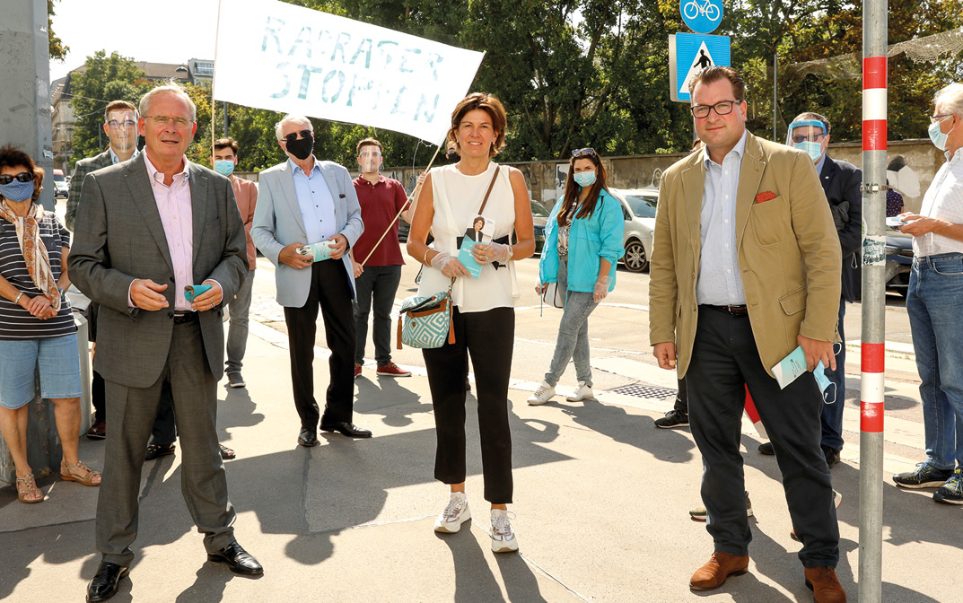 Wieden: Fahrbahn auf der Argentinierstraße Debatte um Radler