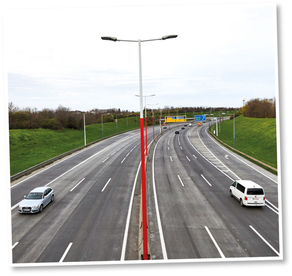 Favoriten: Blick auf leere Autobahn