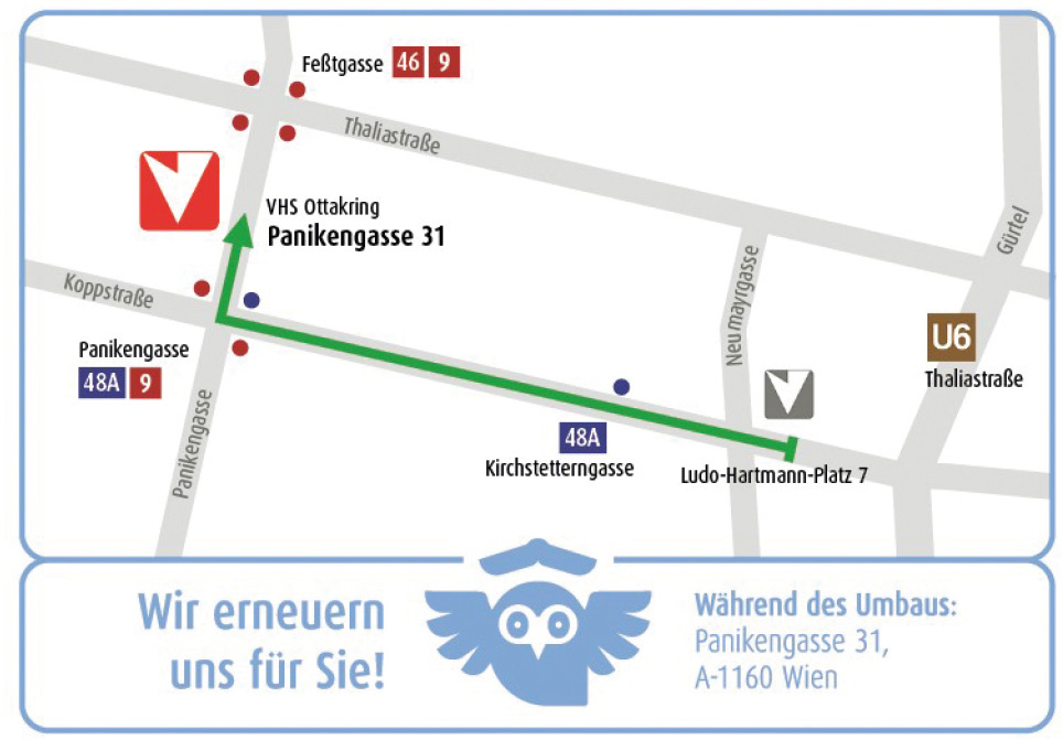 Ersatz-Quartier der VHS Ottakring