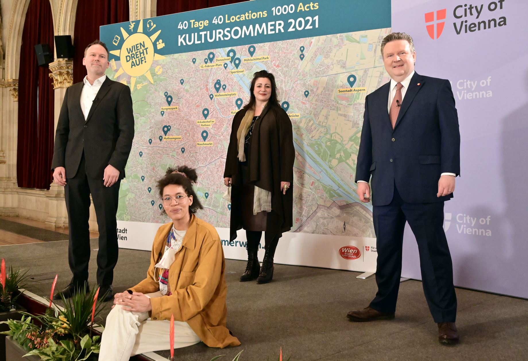 Start mit „Freude“ auf dem Wiener Rathausplatz