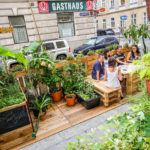 Grüne Parklets beleben die Grätzl und sorgen für ein besseres Mikroklima.