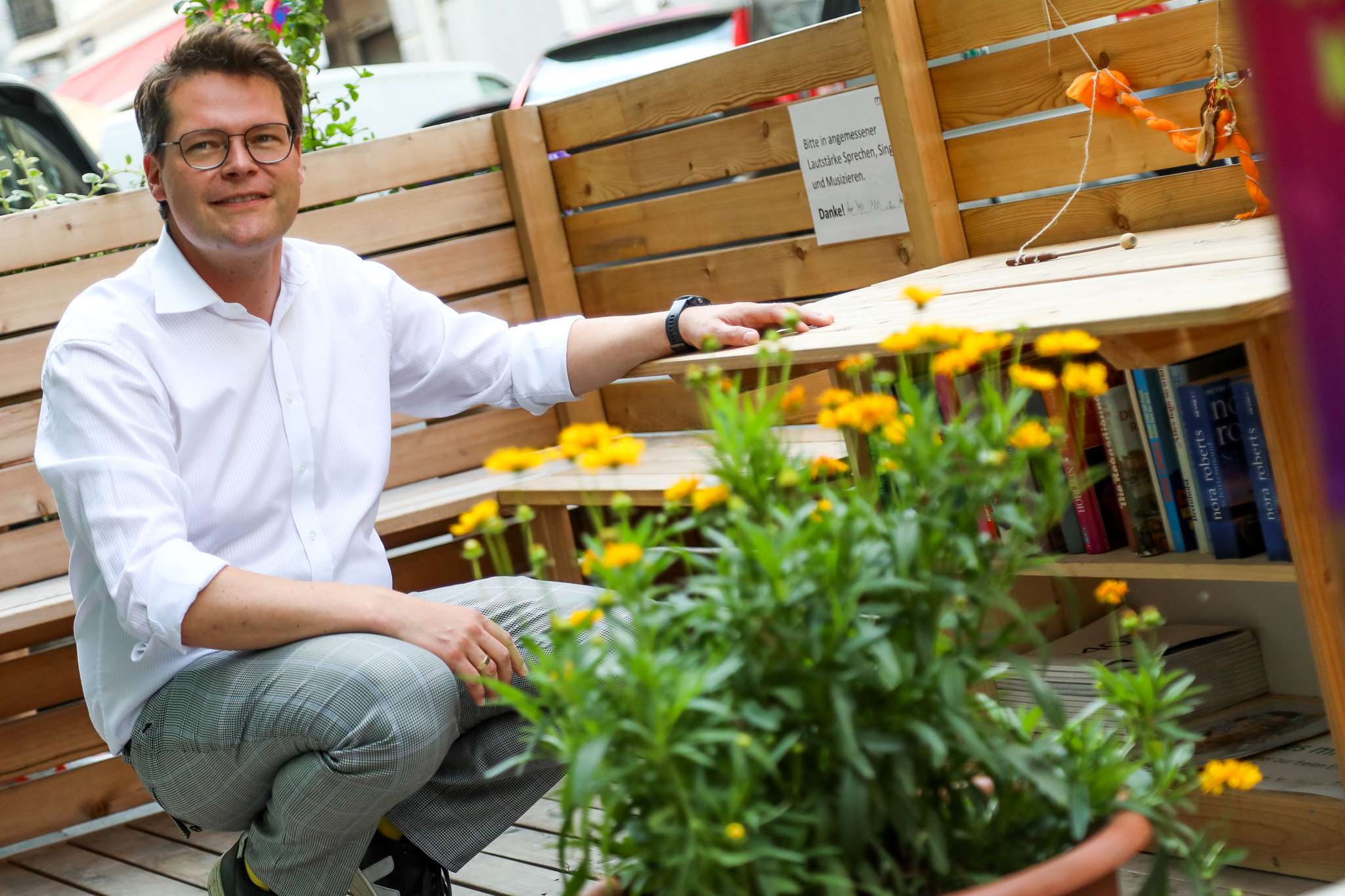 Stadtrat Jürgen Czernohorszky bei einem 