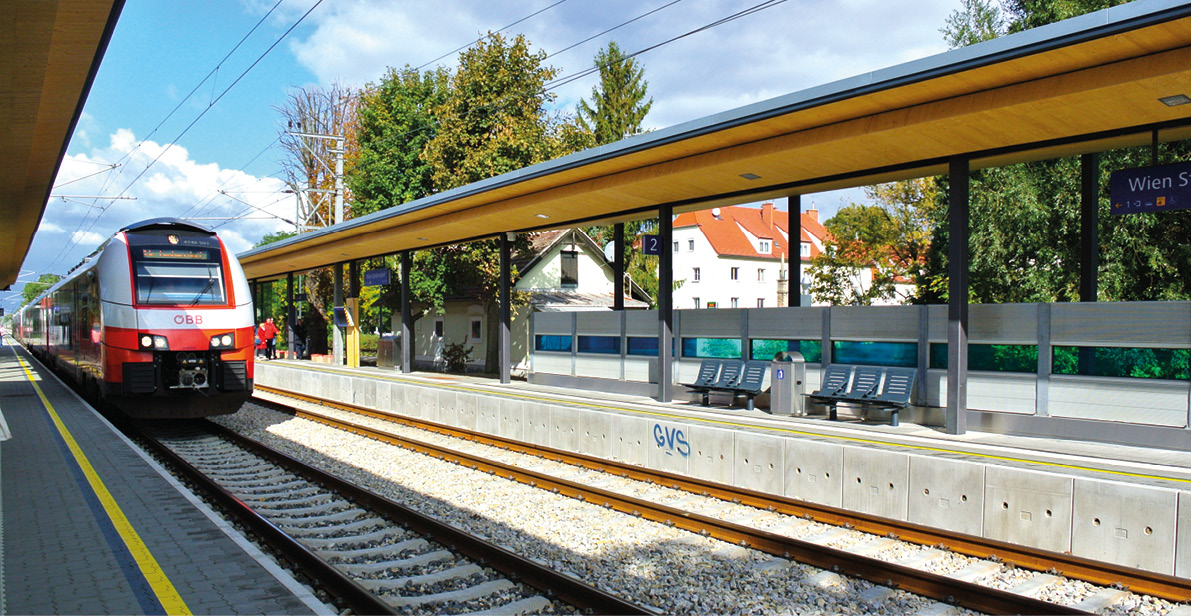 Haltestelle Strebersrdorf in neuem Glanz