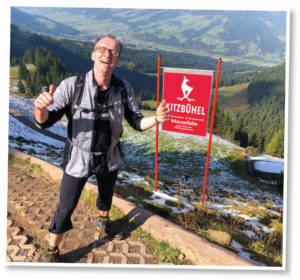 (C) Steiner: Der WBB-Chefredakteur Hans Steiner hat des 2021 gewagt und die Streif bezwungen.