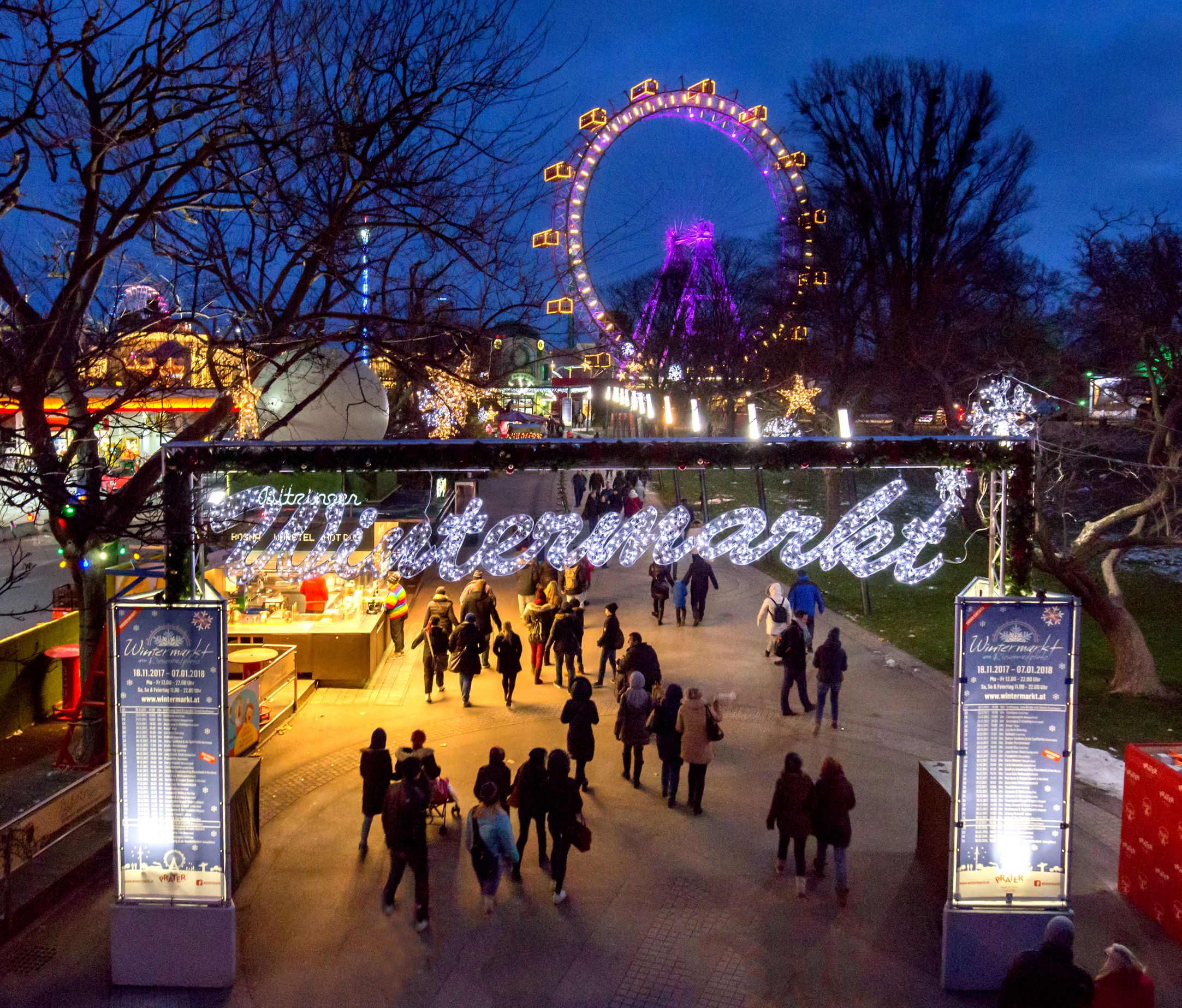 Der Wintermarkt am Riesenradplatz erstrahlt wieder!