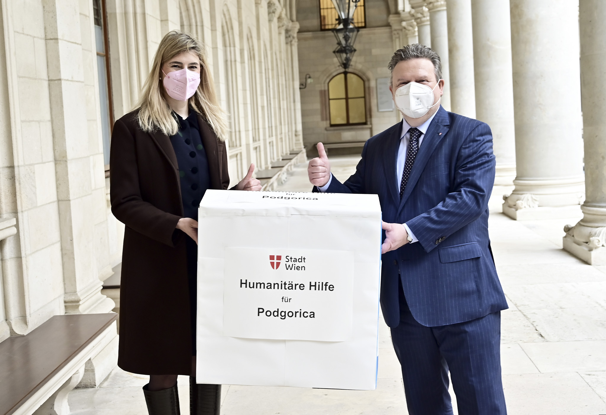 “Akt der Solidarität”: Wien spendet Schutzausrüstung