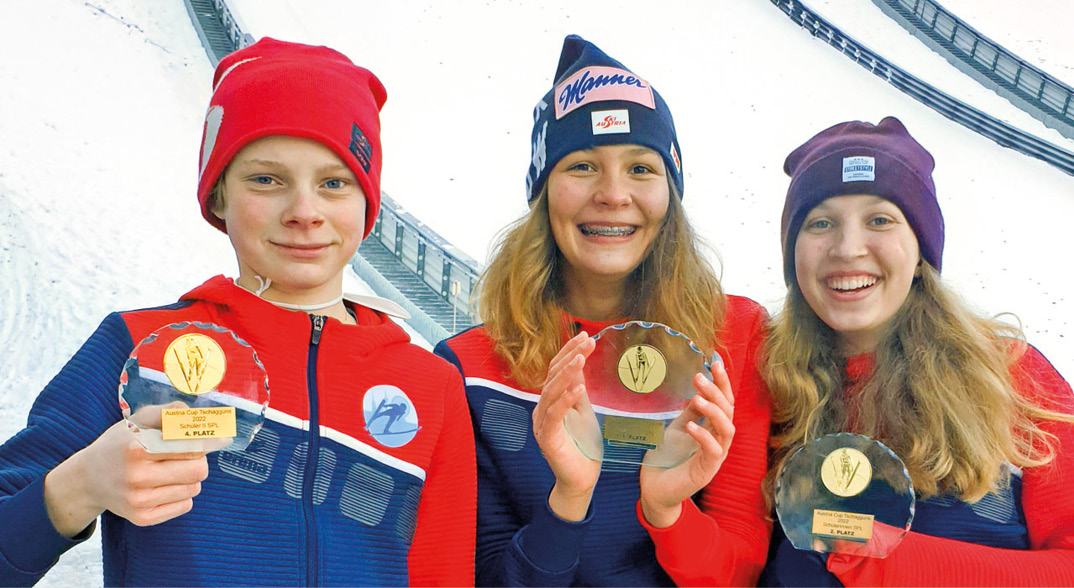 13-jährige springt aufs Siegerpodest