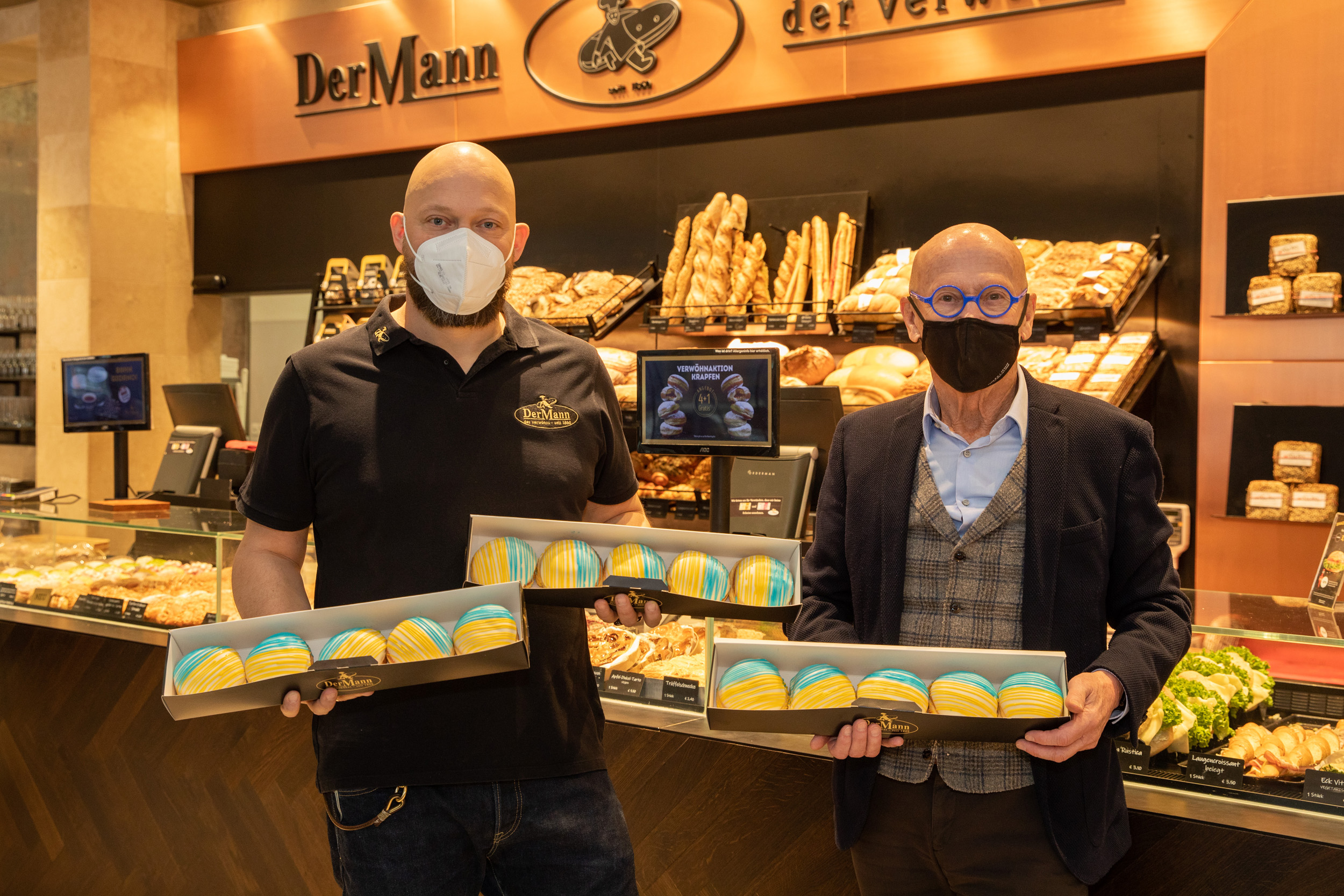 Bäckerei DerMann Friedenskrapfen: Hilfsaktion für die Ukraine