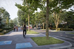 (C) Mobilitätsagentur Wien/zoom vp: So soll sie aussehen, die klimafitte Pötzleinsdorfer Straße.