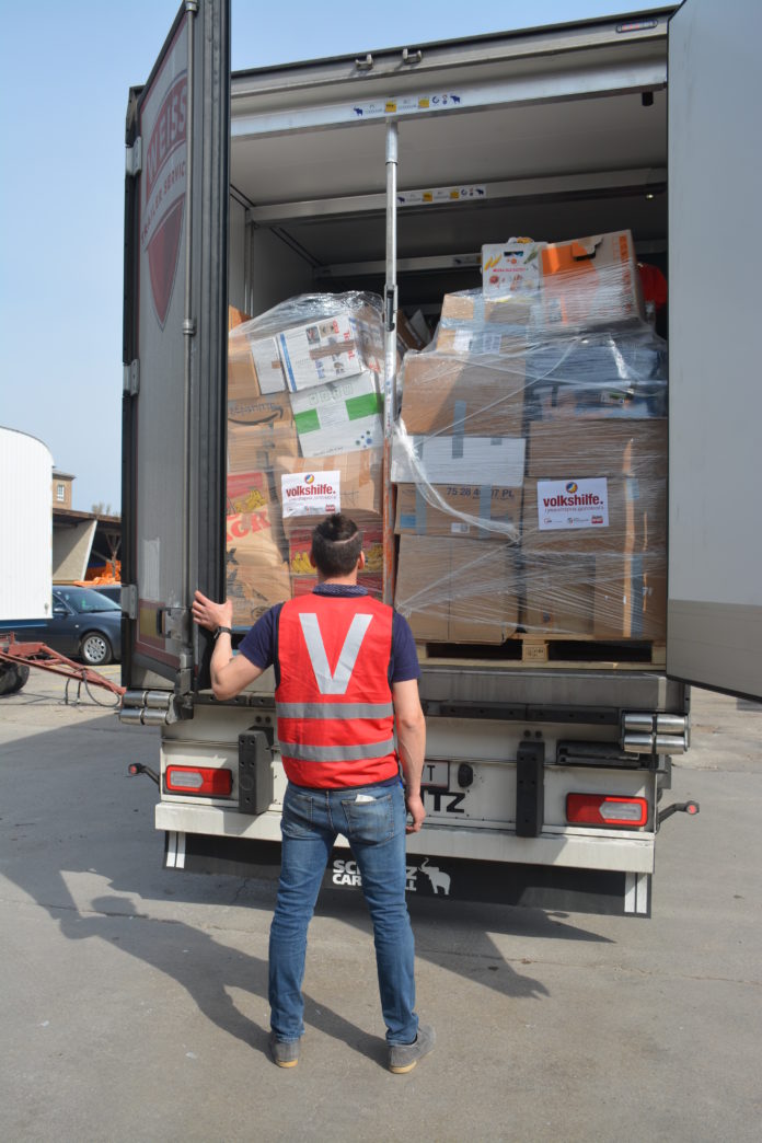 (C) Volkshilfe: Die Volkshilfe Österreich konnte bereits 400 Tonnen an dringend benötigten Hilfsgütern in die Ukraine bringen.