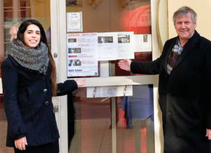 (C) BV3: Vorsitzende der Kulturkommission Ema Dumani und BV Erich Hohenberger.