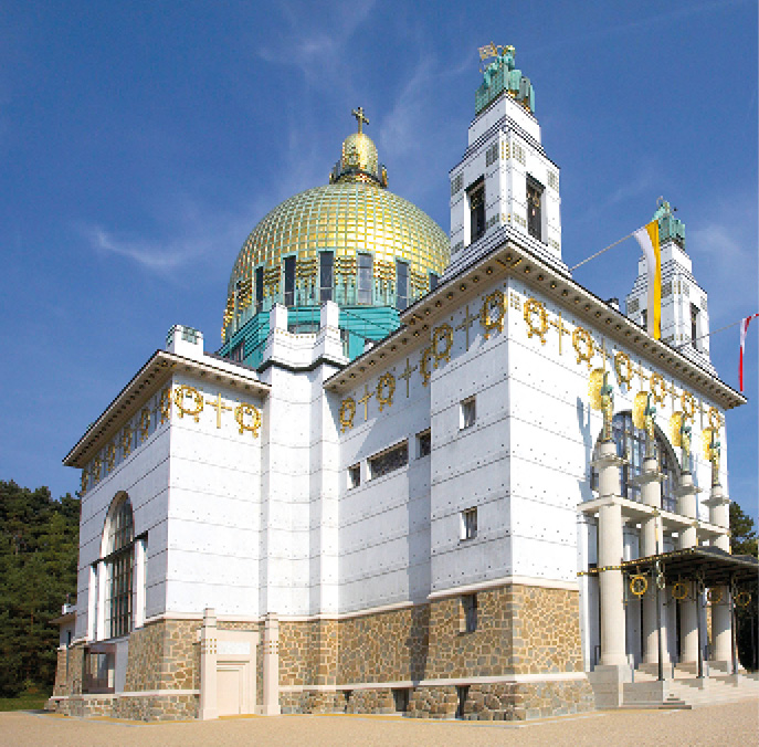 (C) Schedl: Die Otto-Wagner-Kirche ist von weithin zu sehen.