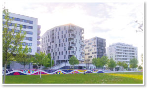 (C) Sommer: Die Stimmung der Seestadt erinnert den Autor an olympische Dörfer.