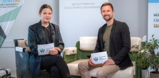 (C) Meier: Katrin Weber und Johannes Gorbach von der Plattform gegen Einsamkeit beim erfolgreichen Kick-off-Event.