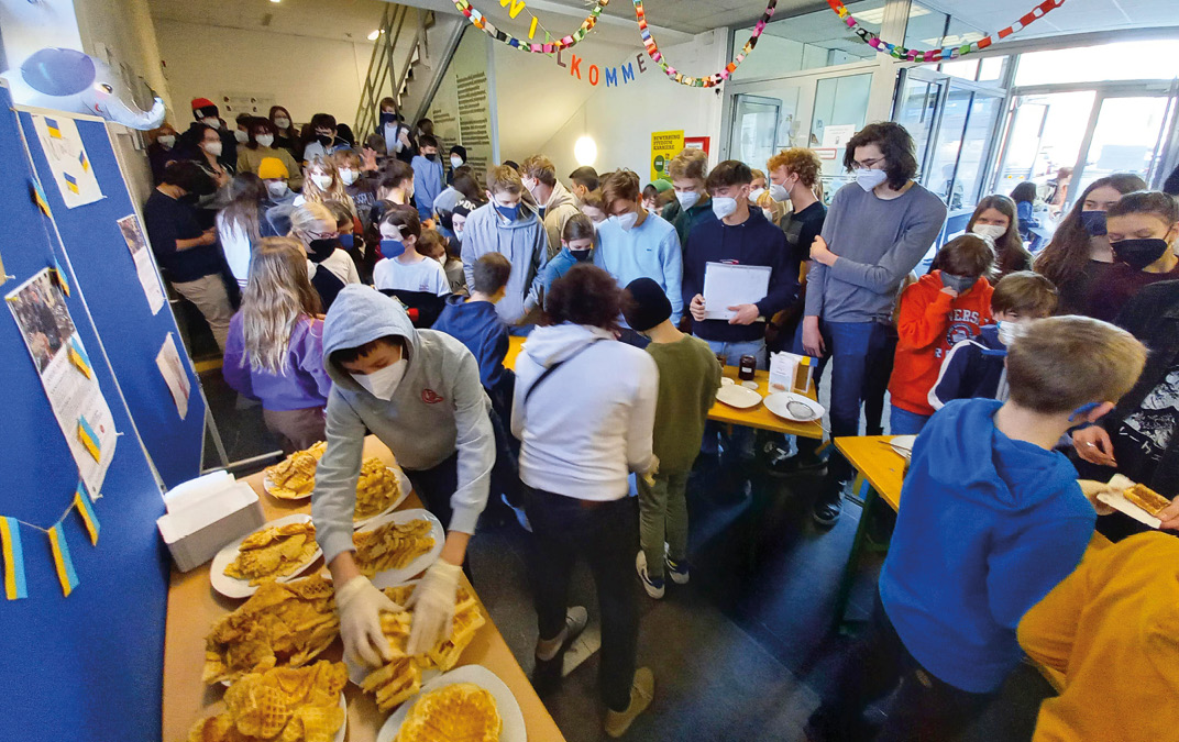 Geblergasse: „Waffeln statt ­Waffen“