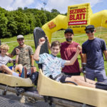 (C) Joham: Beim WBB-Gratis-Rodelvormittag konnten unsere Leser mit Vollgas die Hohe-Wand-Wiese hinuntersausen.