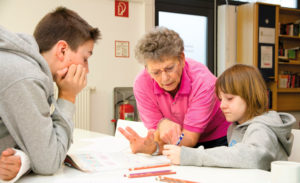 (C) wohnpartner: In der Ruthnergasse gibt es mehrere Lernhelfer für die Kinder.