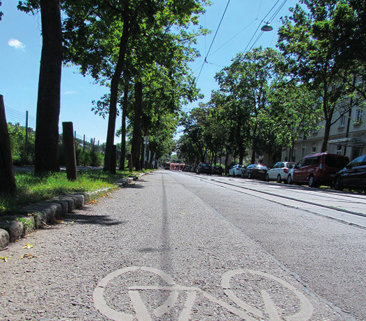 (C) Krause: Kein Ende der Diskussionen um den Radweg Alszeile.