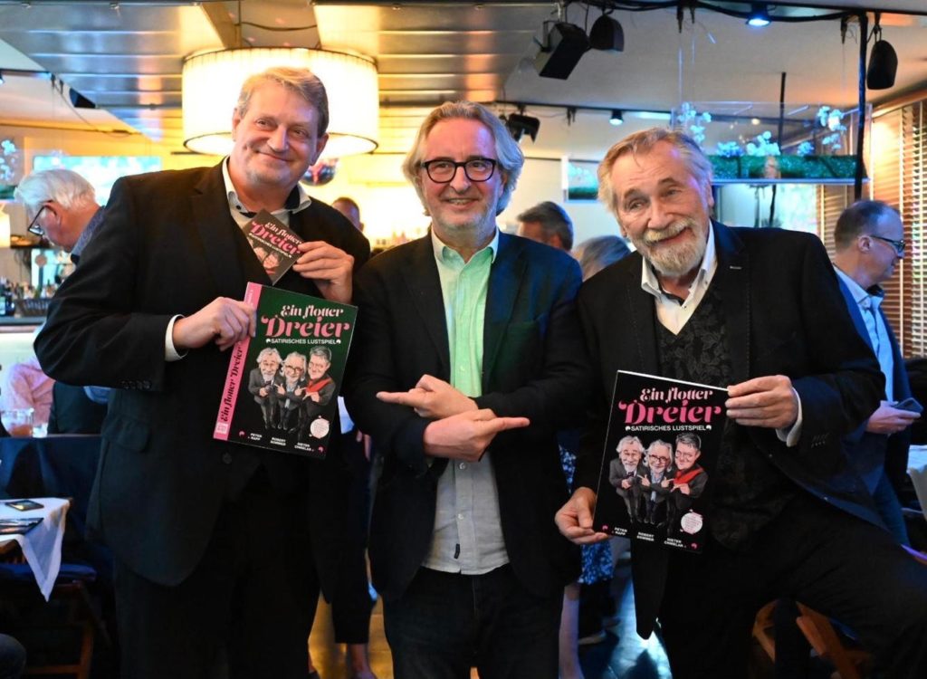 (C) Kovacs: Die Star-Satiriker Dieter Chmelar, Robert Sommer und Peter Rapp.