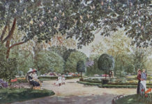 (C) Georges Schneider: Seit 160 Jahren ist der Stadtpark beliebt. Hier eine Darstellung aus den 1910er Jahren.