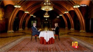 Paul Tesarek im Gespräch mit Bezirksvorsteherin Silvia Jankovic.