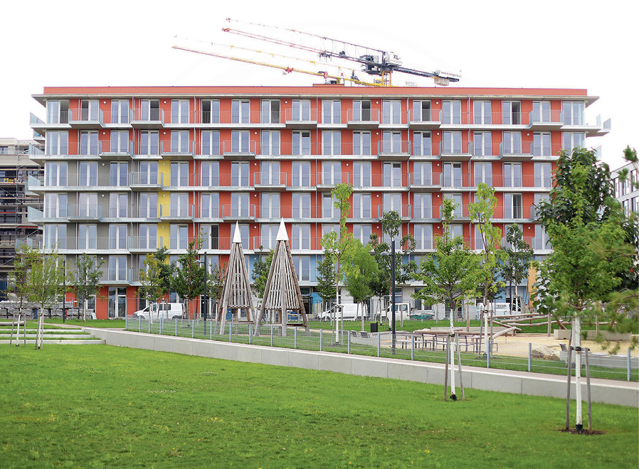 Erster Gemeindebau in der Seestadt Aspern