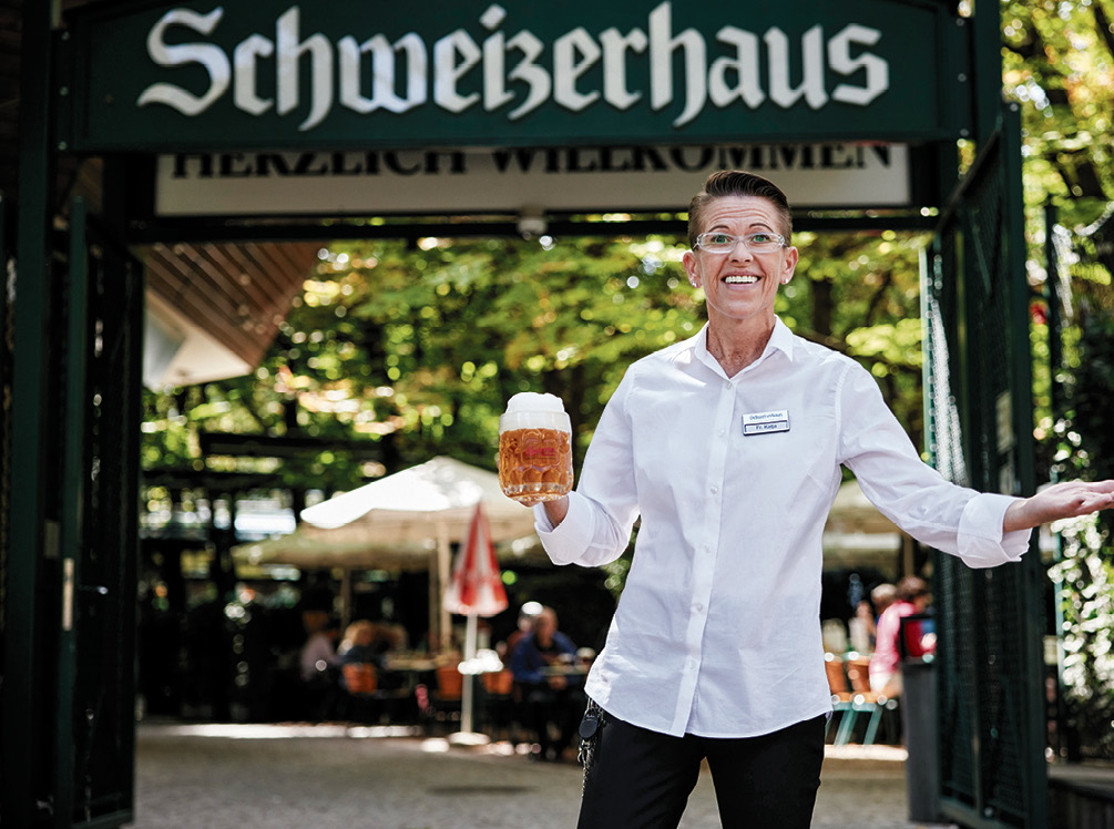 Schweizerhaus: Ein Krügerl auf die Chefin