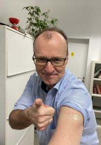 (C) Privat: WBB-Chefredakteur Hans Steiner holte sich die Auffrischungsimpfung.