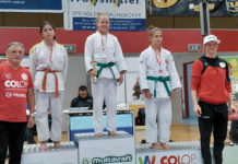 (C) zVg: Helena Anetshofer (M.) triumphierte beim "Colop Masters 2022". Rechts: die zweimalige Europameisterin Sabrina Filzmoser.