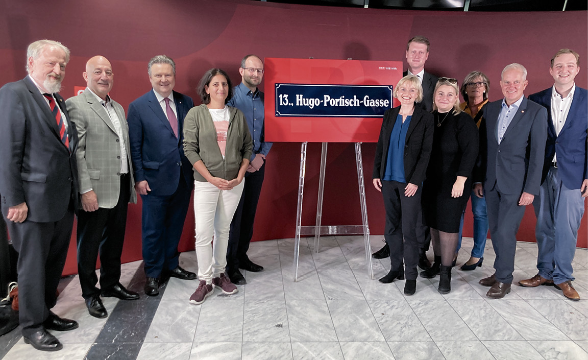 Gewissen der Nation mit Gasse gewürdigt