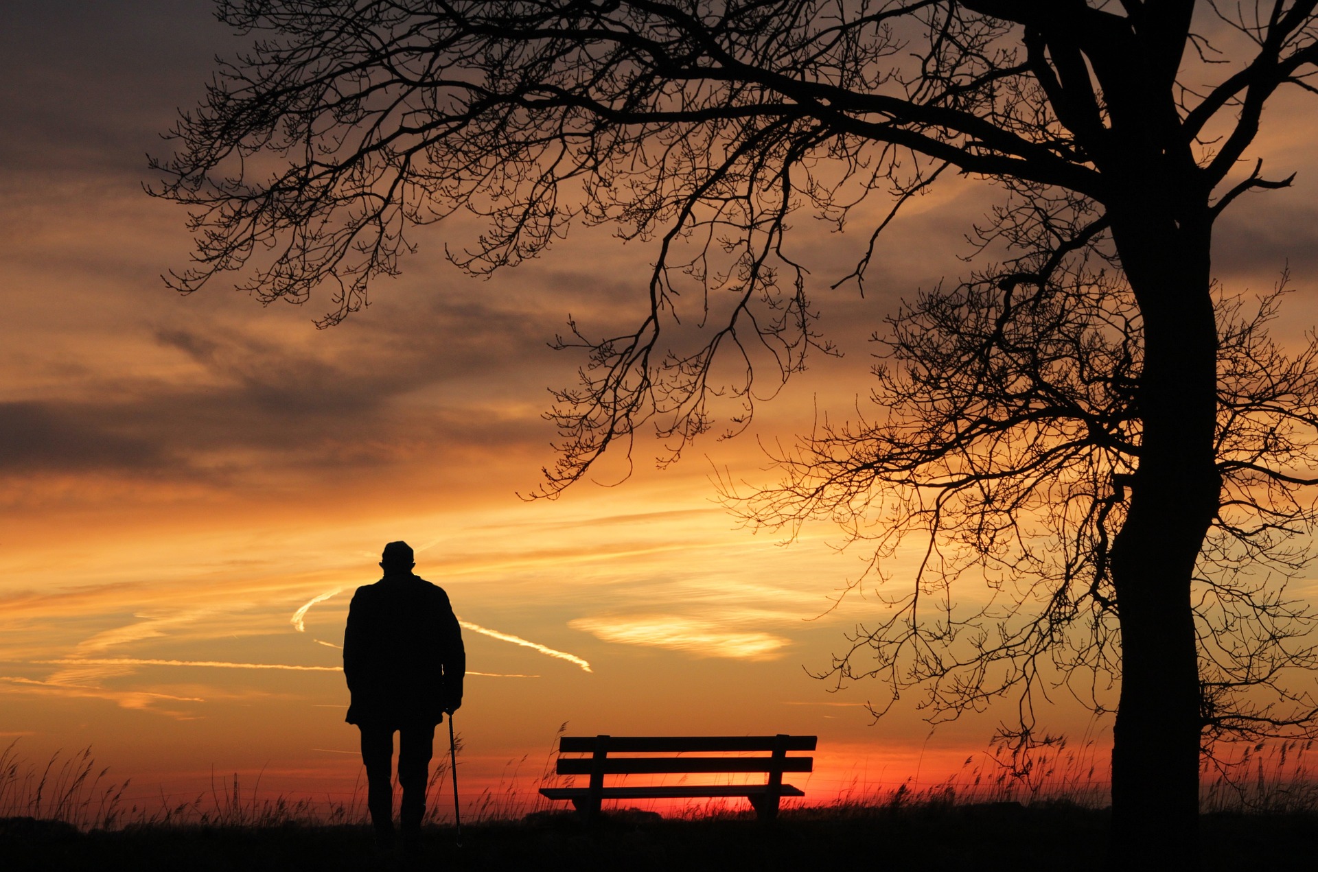 (C) Pixabay: Alleinstehende Pensionisten leiden wegen ihrer Einsamkeit oft an Depressionen.
