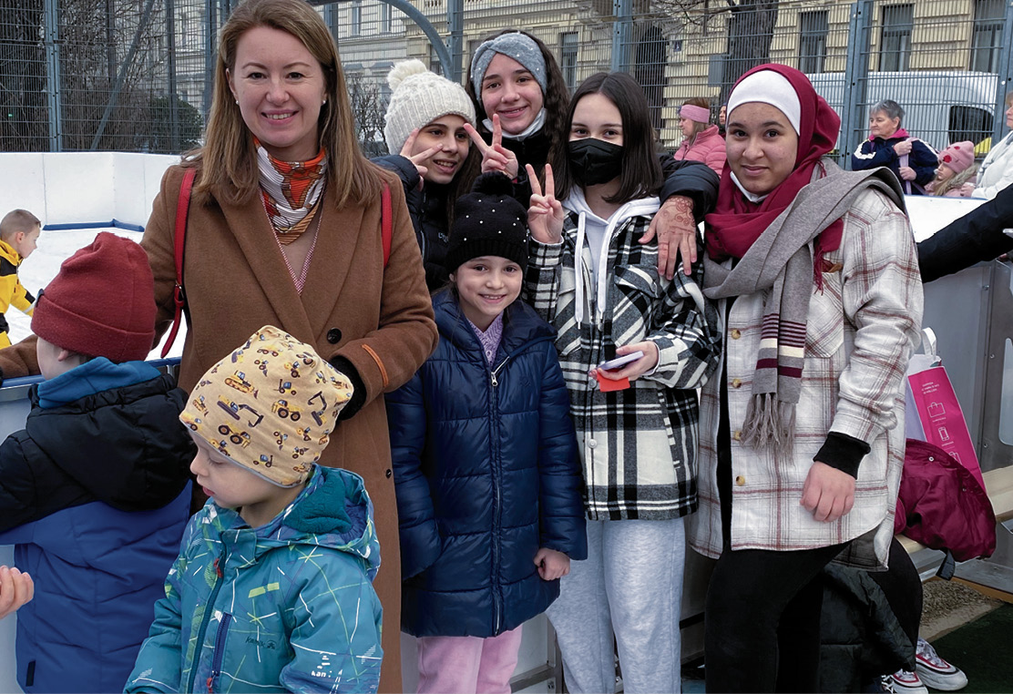 Winterhit in Margareten: Eislaufen im Bacherpark