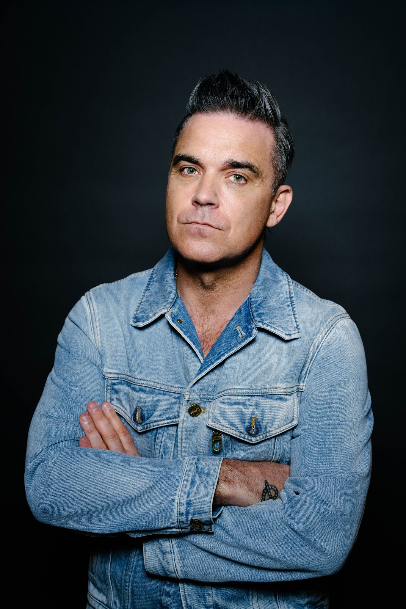 (C) zVg/Barracudamusik: „Mister Entertain You", Robbie Williams, beehrt die Hauptstadt gleich zweimal.