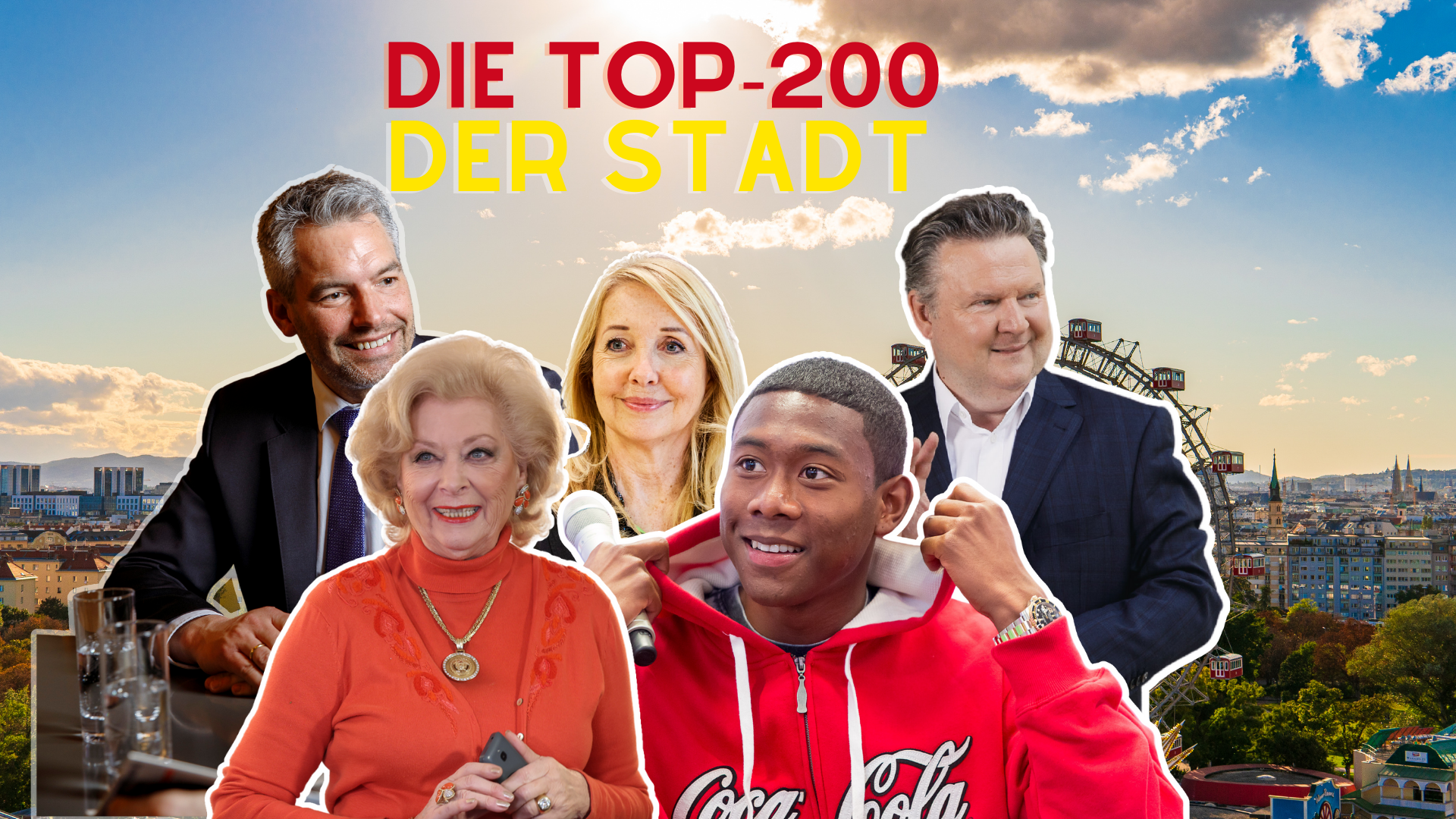(C) Schedl / Diesner / Schiffl / Rastegar / Johann: Die Top-200 ist eine Liste vom wichtigen Persönlichkeiten, bekannten Gesichter & einprägsamen Stimmen in Wien.