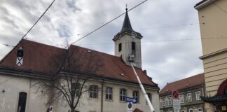 (C) Berger: Die altehrwürdige Lainzer Kirche wird saniert.
