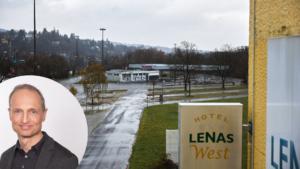 (C) Burghart/Gerstl/Collage: Das geplante Logistikzentrum in der Wientalstraße 35 sorgt in Penzing für Diskussionen. Unterstützung bekommen die Gegner nun von Nationalrat Wolfgang Gerstl.