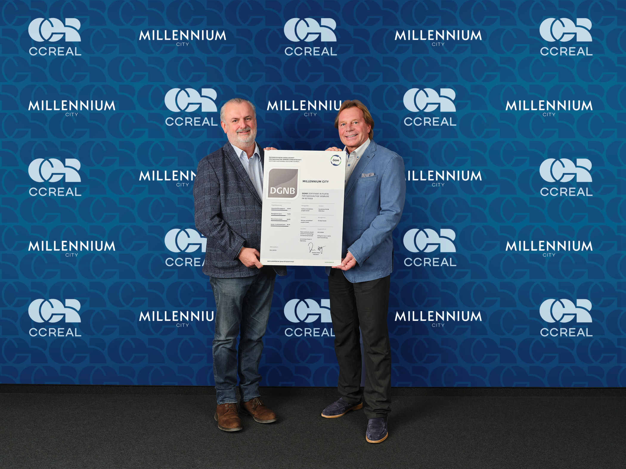 Millennium City mit Platin prämiert