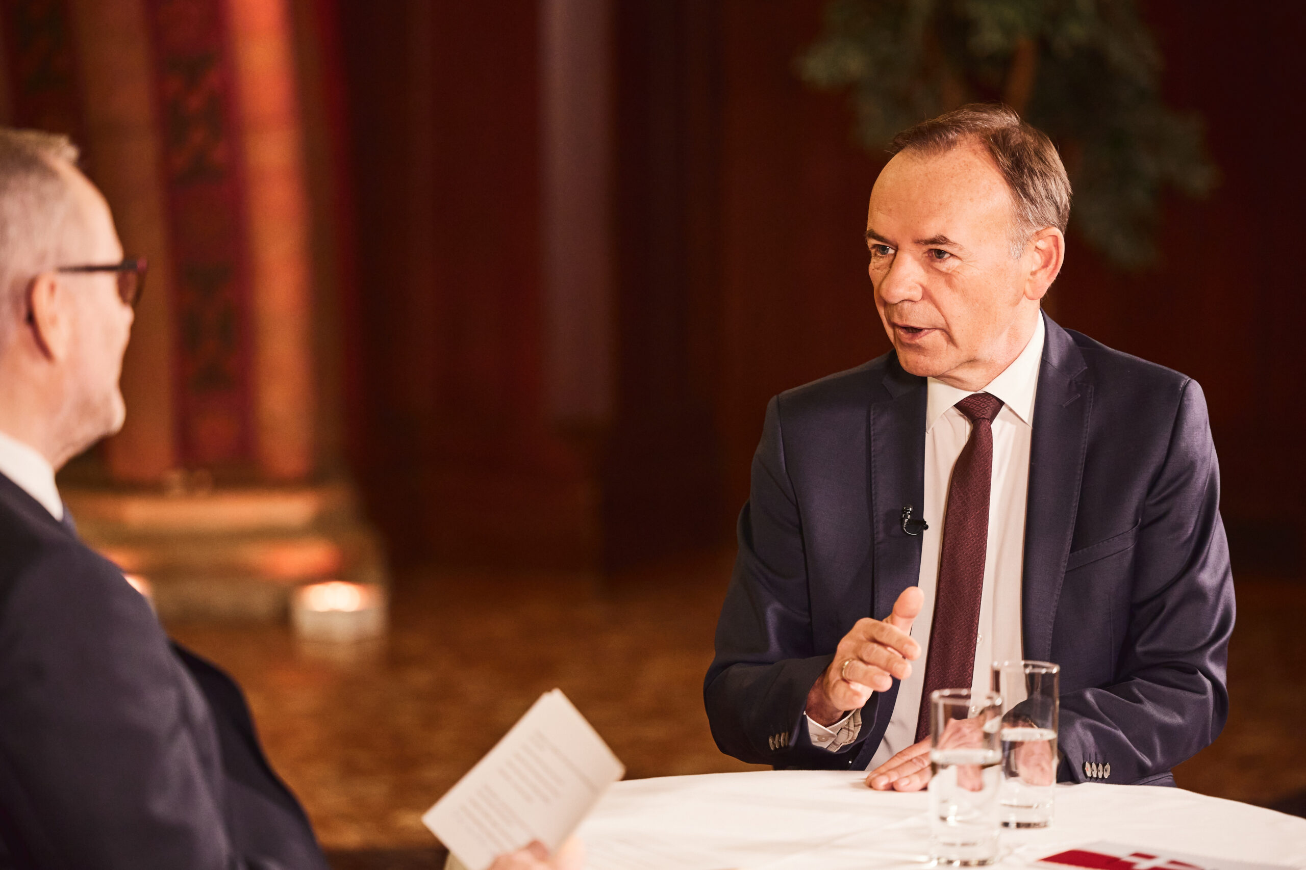 Bei Tesarek im Rathaus: Gerald Bischof zu Gast