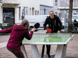 (C) GB*/ Daniel Dutkowski: Tischtennis spielen ist jetzt im Henriettenplatz & im Dadlerpark möglich.