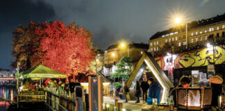 (C) Feuerdorf: Das Feuerdorf ist einer von vielen kulinarischen Hotspots, die am Donaukanal zu einem gemütlichen Abend mit Freunden einladen.