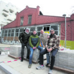 (C) Vienna Craft: Gemeinsam freuen sie sich auf die Eröffnung des Gleis//Garten: Klaus Piber, Martin Rohrbach, Thomas Stiegner und Anton Borkmann (v.l.).