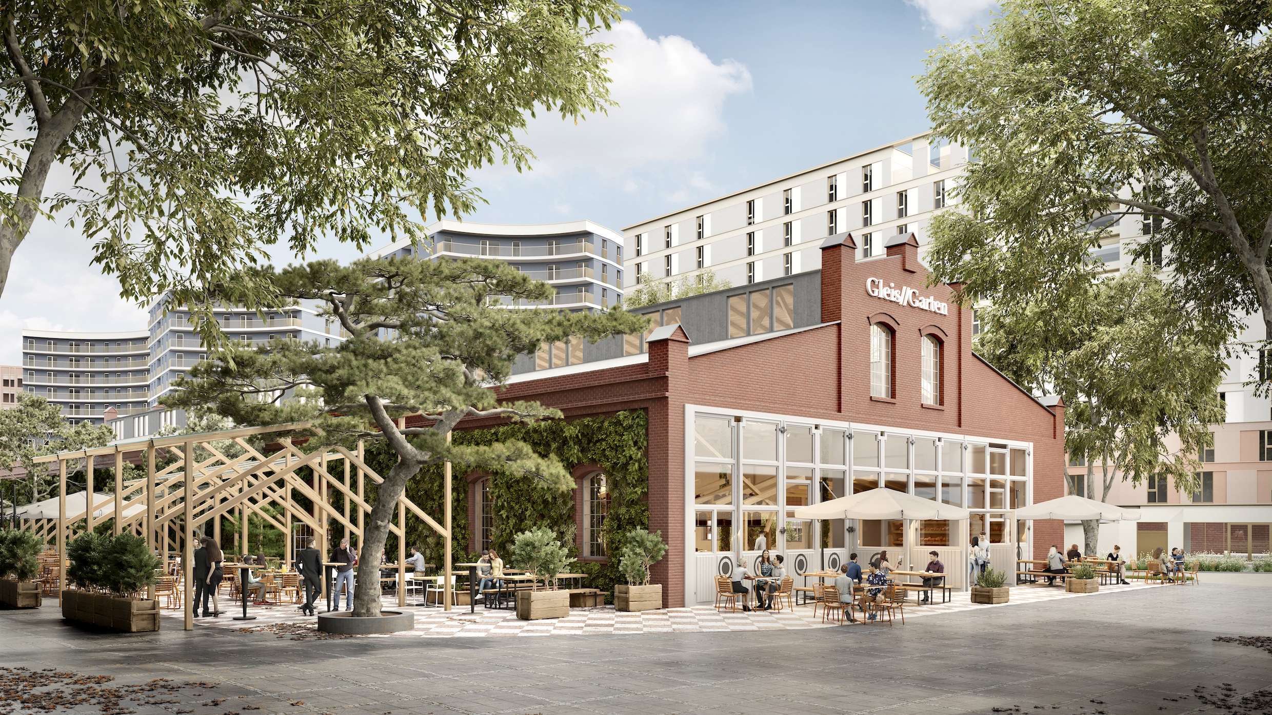 Mit Sommer-Ende “erblüht” in Meidling der Gleis//Garten