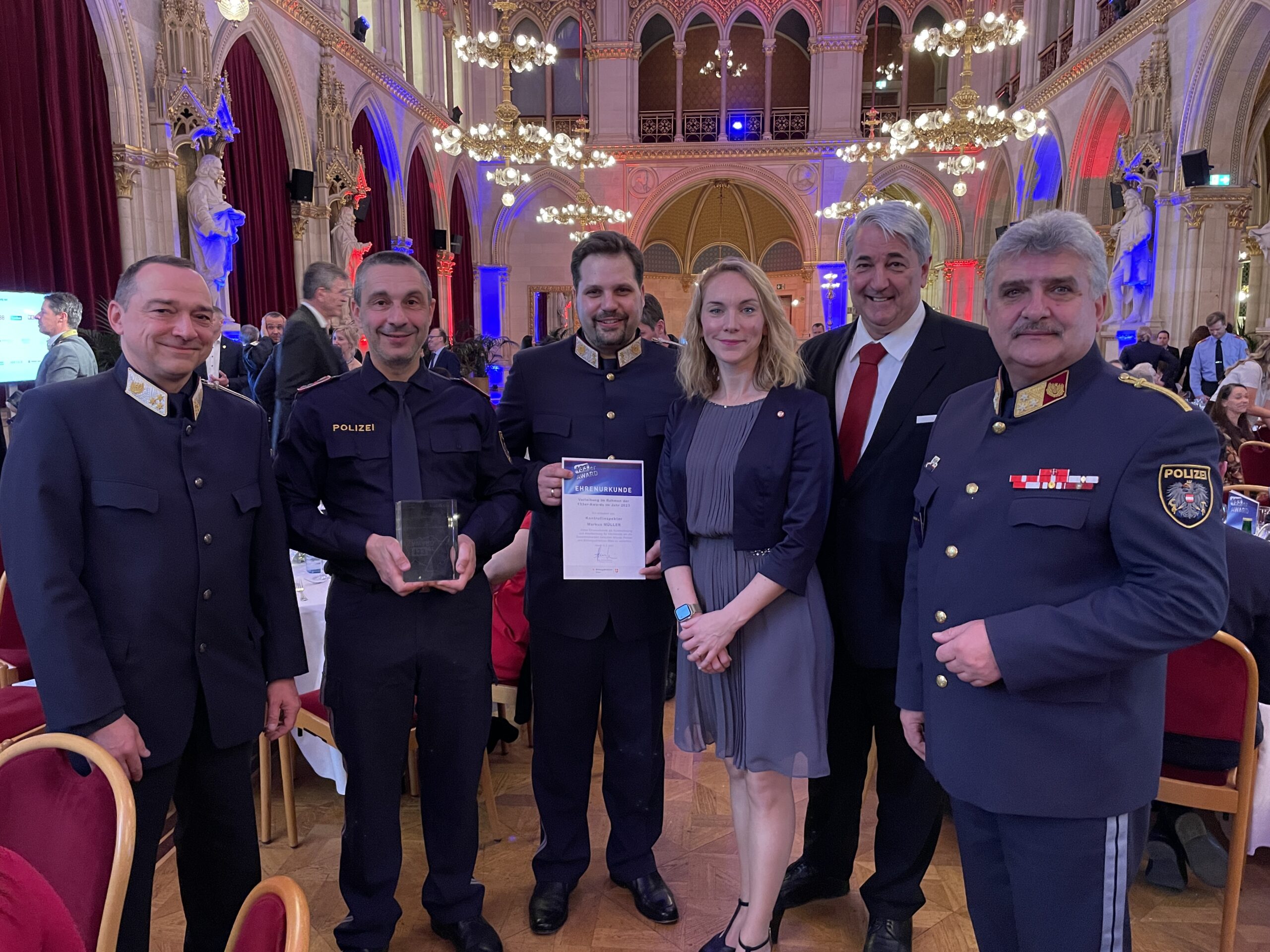 133er Award für Donaustädter Polizisten