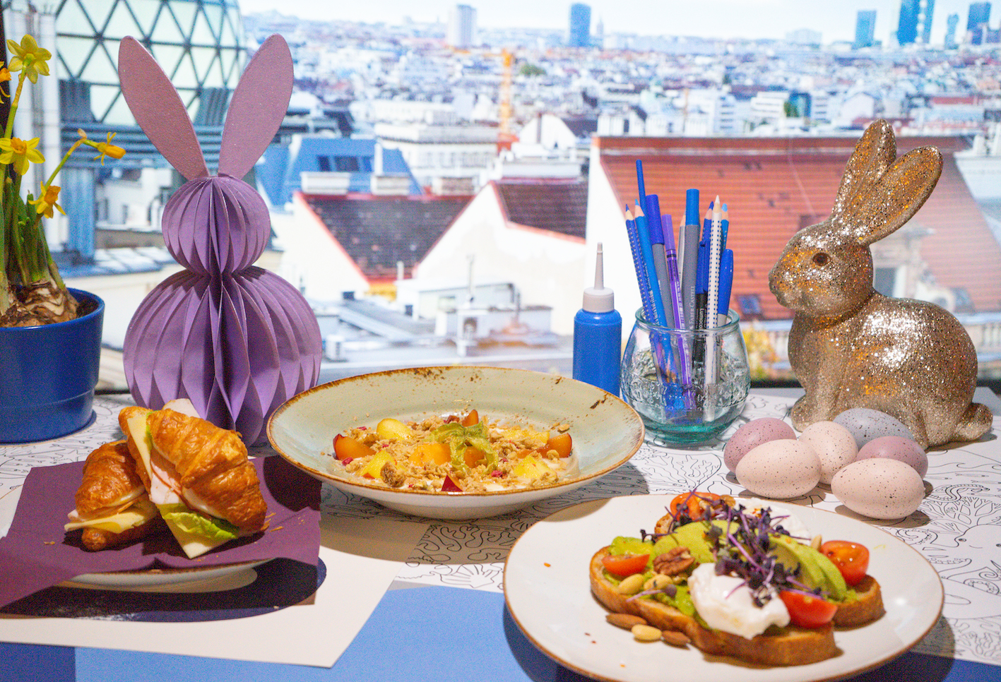 Langschläfer-Frühstück mit Blick über Wien