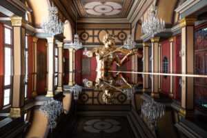 (C) Sima Prodinger: Nach 4,5 Jahren Sanierung wurde der weltweit einzigartige Strauss-Saal, das Herzstück des Casino Zögernitz in Wien Döbling, wieder eröffnet.