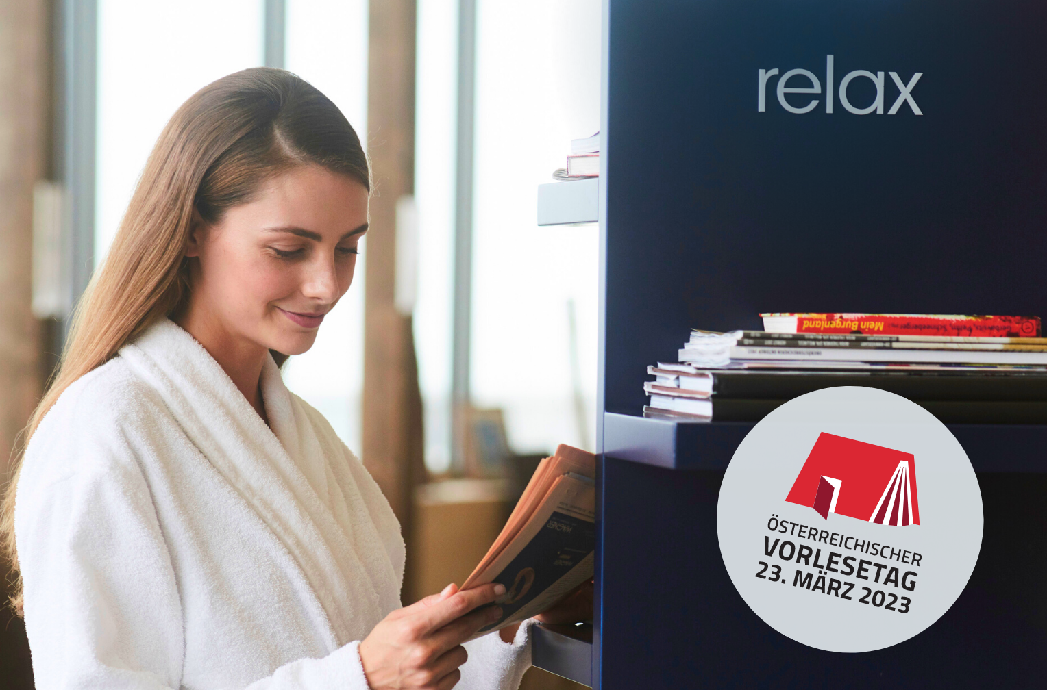 Beim Vorlesetag: Lesestunden am Beckenrand