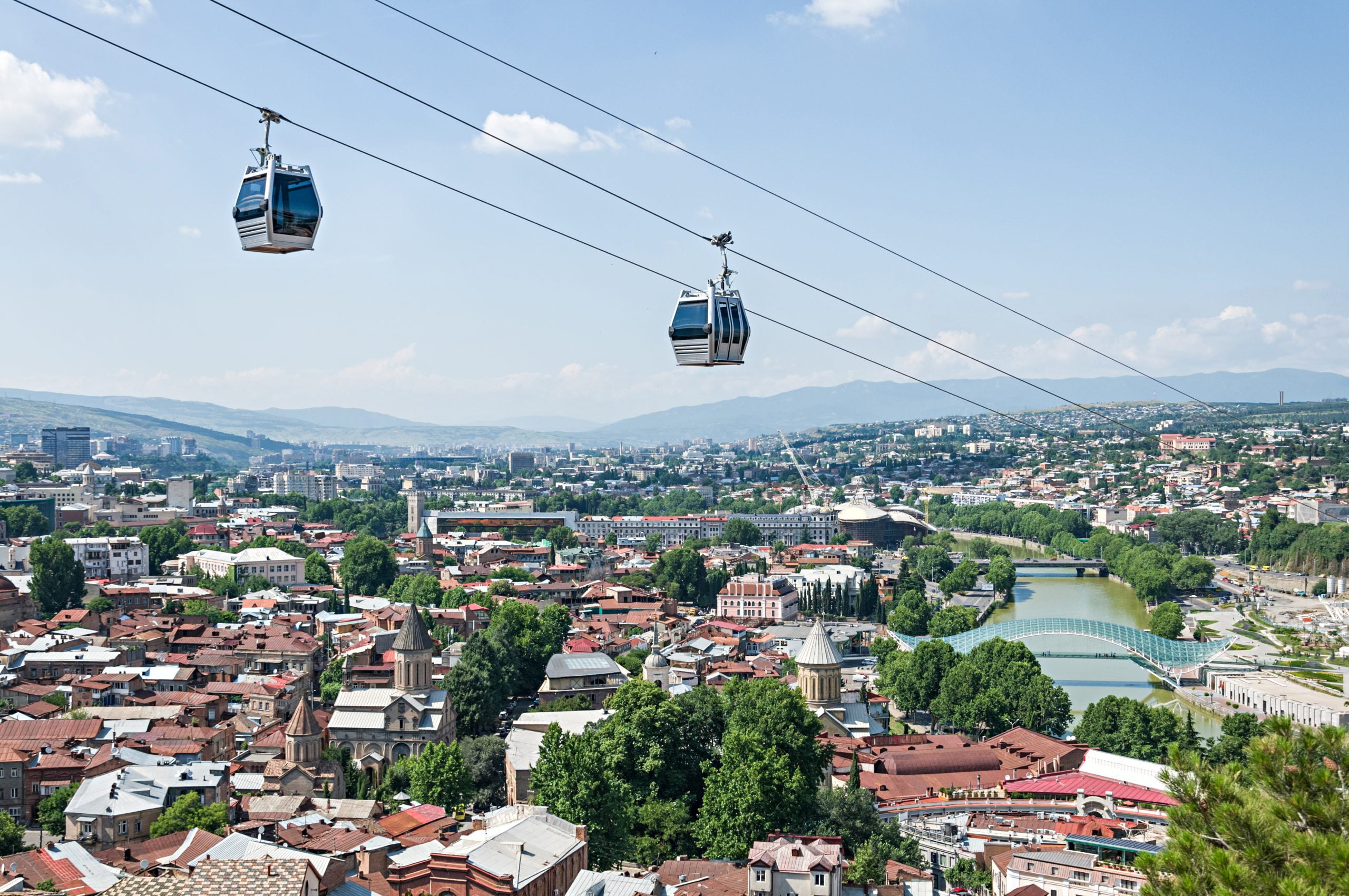 Mit der Seilbahn auf den Kahlenberg